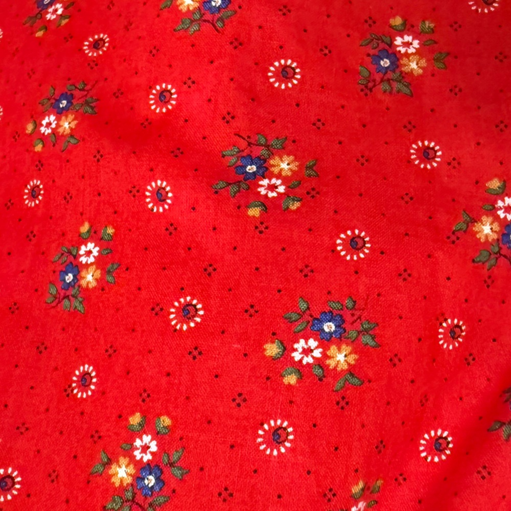 VTG 70’s Hilda Hawaii Cottagecore Prairie Maxi Dress Eyelet Lace Floral EUC - Picture 10 of 15